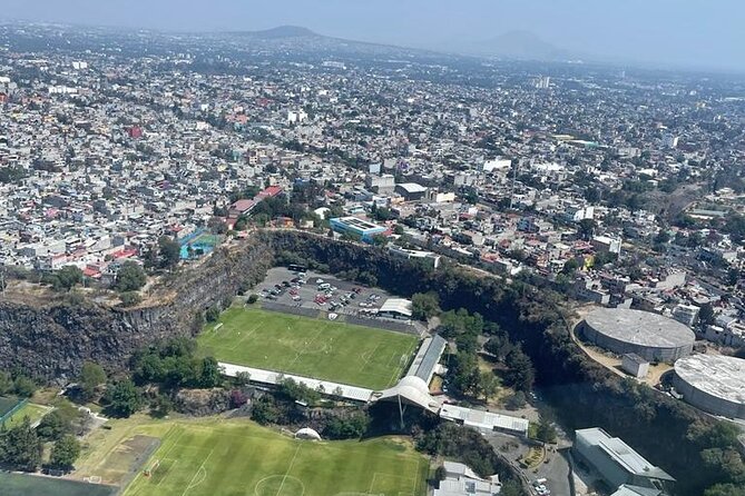 30 min Private Helicopter Tour in Mexico City - UNAM and Mexico’s biggest stadium