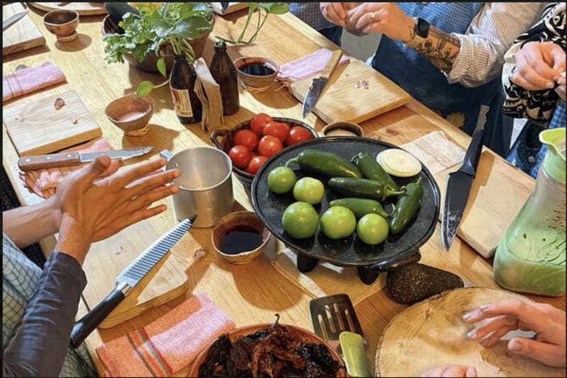 Authentic Mexican Salsas Workshop - Starting at Tacuba’s old church