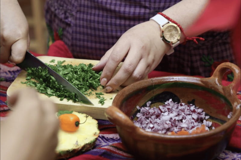 Authentic Mexican Salsas Workshop - Shopping for ingredients at Tacuba Market