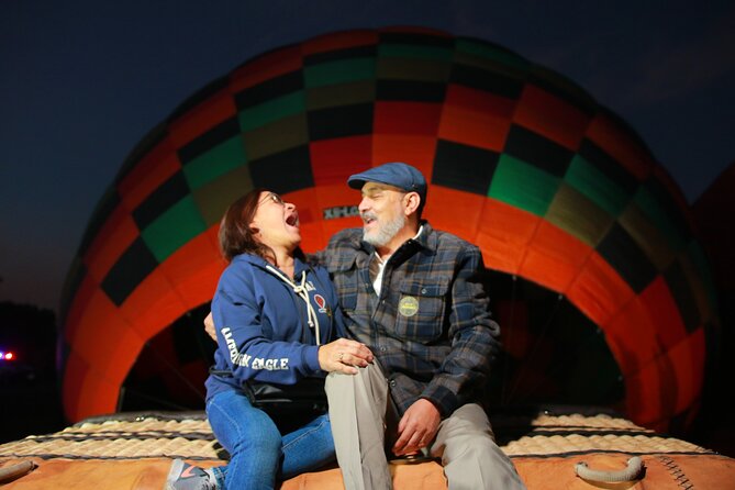 Balloon flight + Breakfast + Pyramids + Transportation (Optional) - Watching the Balloon Inflate Before Takeoff