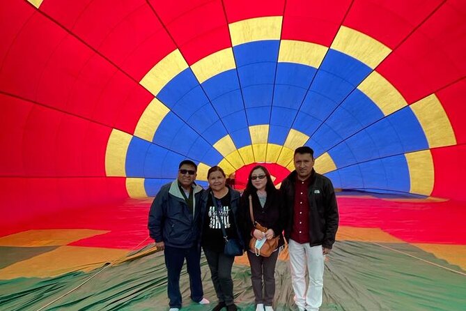 Balloon flight + pick up in CDMX + Breakfast in Cave + Pyramids - Obsidian, maguey, and the early spirits tasting
