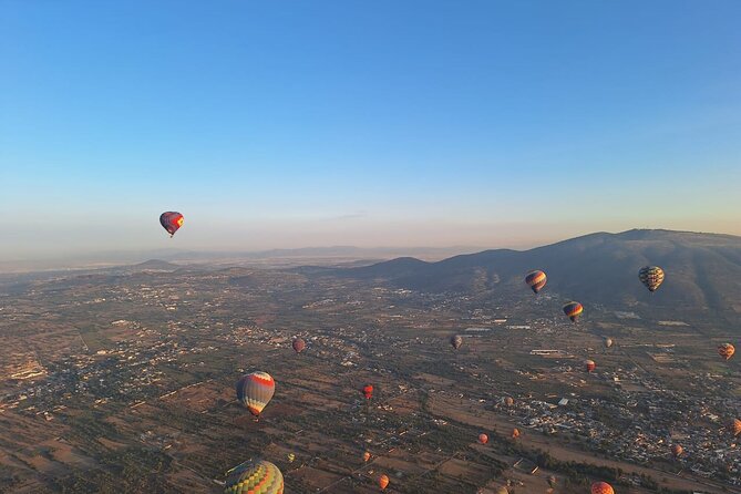 Balloon Flight with Breakfast in Natural Cave with Buffet Option - A Dawn Flight Over Teotihuacan