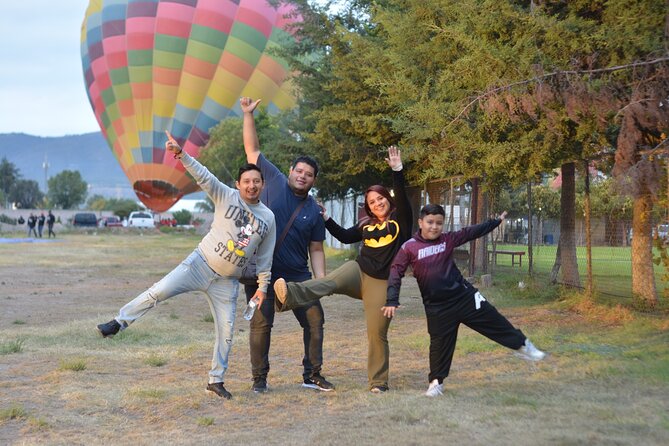 Balloon Flight with Cave Breakfast and CDMX Round Trip - Watching the balloon come to life at Explora México Teotihuacan