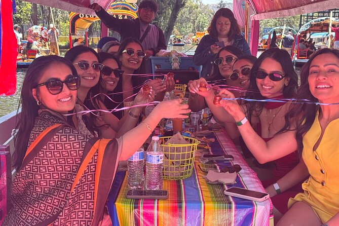 Boat Tour in Mexico City and Mezcal Fiesta with Food and ∞Drinks - Food, mezcal, tequila, and the drink setup