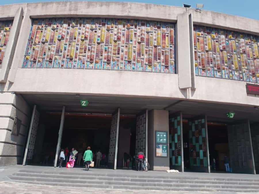 Discover the iconic Basilica of Guadalupe in Mexico City. - Bell tower and baptistery
