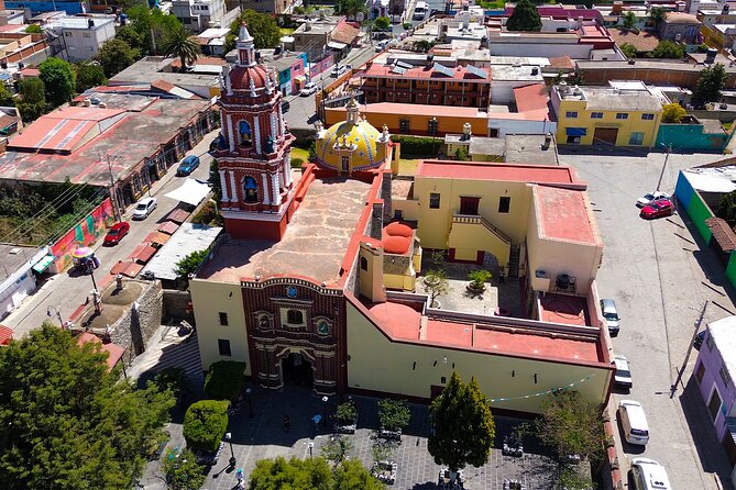 Excursion to Cholula and Puebla from Mexico City - The Great Pyramid of Cholula and its church on top