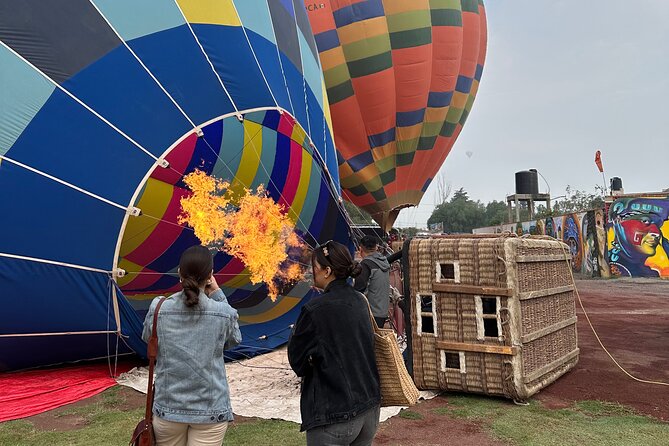 Fly by Teotihuacan Balloon / Private Transportation + Cave Breakfast - Private pickup makes the 5 a.m. start easier