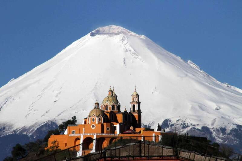 From Mexico City: Cholula Pyramid & Puebla Small Group Tour - San Francisco Acatepec and its colorful church facade