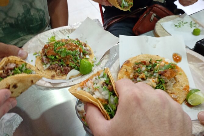 Iconic Tacos of El Centro Guided Taco Crawl in CDMX - Stop one: an unassuming welcome taco on Ayuntamiento