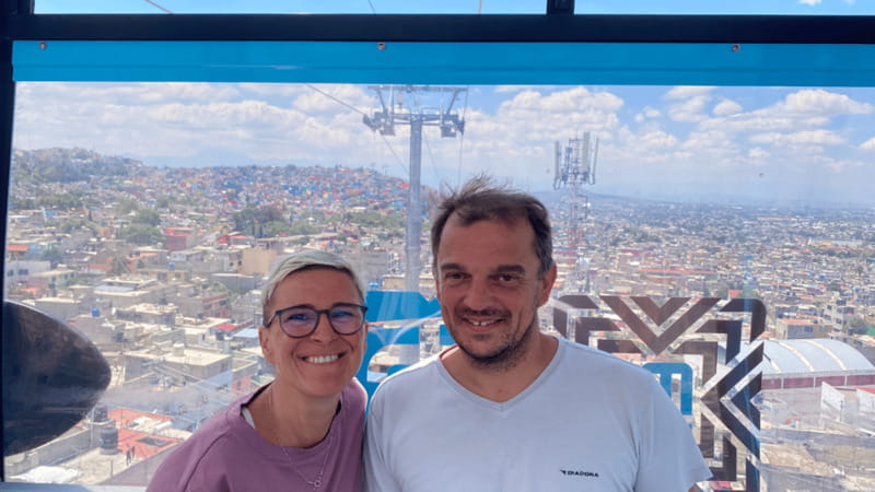 Iztapalapa: Cable Car Tour and Urban Art From the Heights - Iztapalapa from the cabin windows