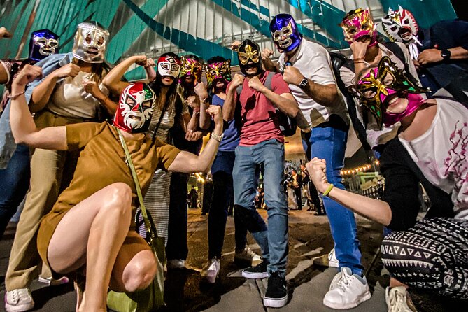 Lucha Libre Experience with Tequila, Walking Tour & Arena Show - Meeting at Hostal Amigo and starting with a drink