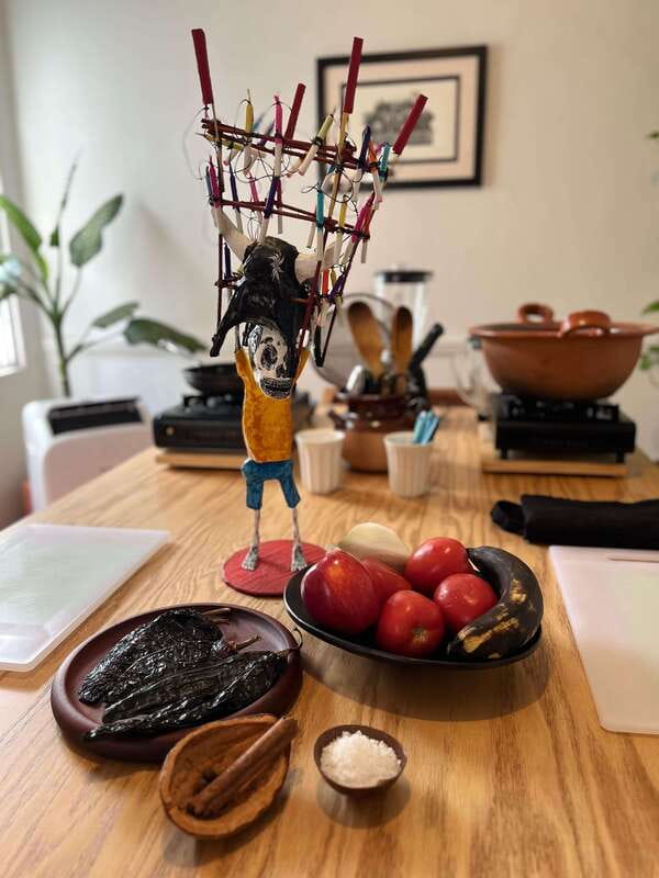 Market tour, cooking class & three-course Mexican feast - Making tamales, mole, and tortillas