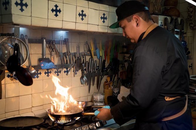 Mexican Cooking Class with Food Market Visit in Mexico City - Sitting down to eat what you made