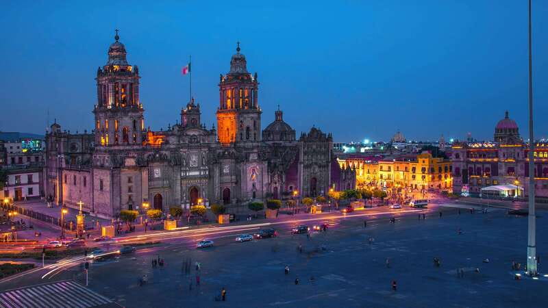 Mexico City at Night Walking tour with optional Torre Latino - Casa de los Azulejos and the details above street level
