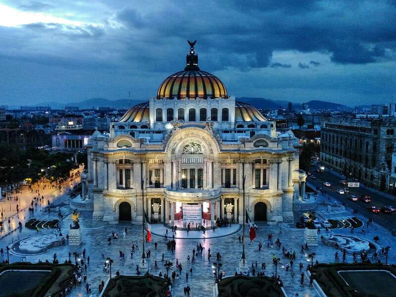 Mexico City Must-see Buildings & Palaces - The Bank of Mexico facility and the tour’s most unusual stop