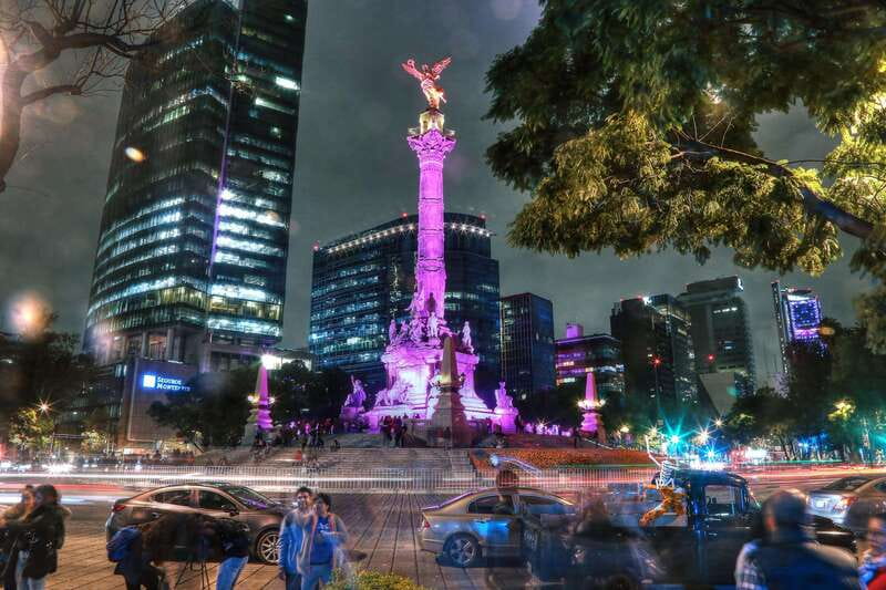 Mexico City: Night City Tour in a Double Decker Bus - Paseo de la Reforma and the Angel of Independence
