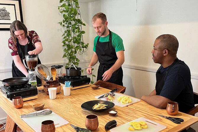 Multi-Variety Mole Class in a Condesa home or art gallery rooftop - Sitting down in Condesa for the finished meal
