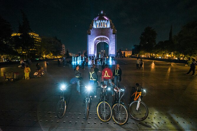 Night Street Food & Bike Tour / Small Groups /All Inclusive - Reforma, Plaza de la República, and the city’s harder questions