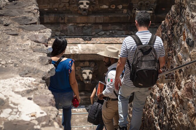 Teotihuacán 3 Pyramids Tour with Cave Breakfast + Transportation - Walking through the ancient city