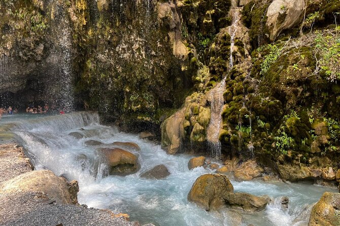 Tolantongo Private Tour + Pastes + One Day at the Hot Springs - The thermal pools above the canyon