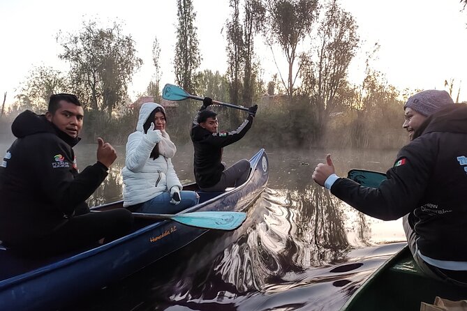 Xochimilco at dawn in Canoe or Kayak and Organic Breakfast - Breakfast on a working chinampa