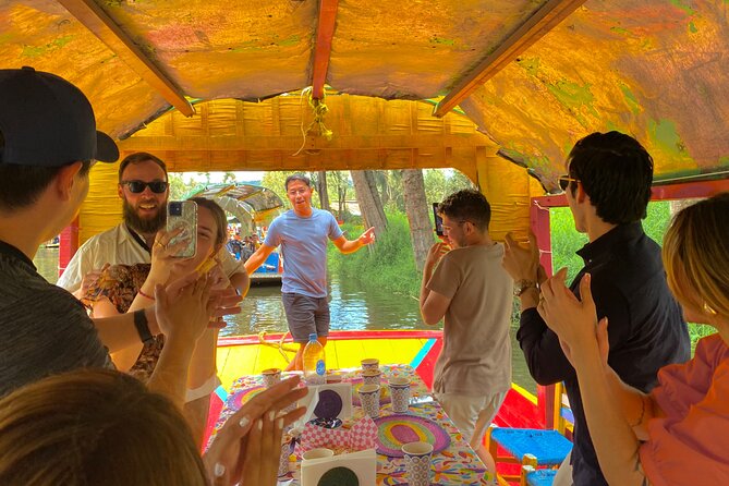 Xochimilco International boat party with open bar and tacos - Snacks early, tacos around the halfway mark