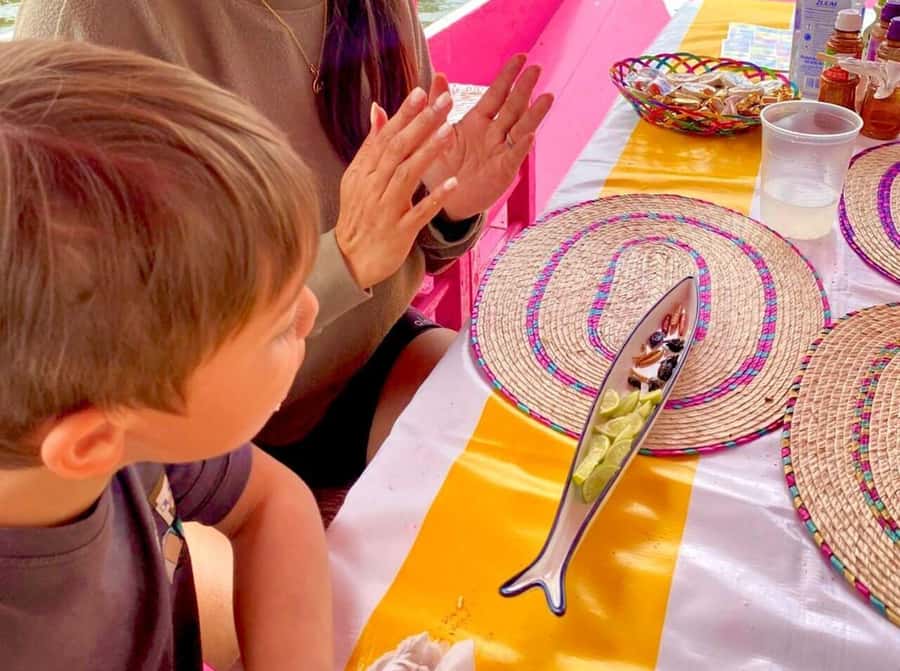 Xochimilco's Wild Side: Mezcal, Insects & Culture - Games, music, and the social side of the boat