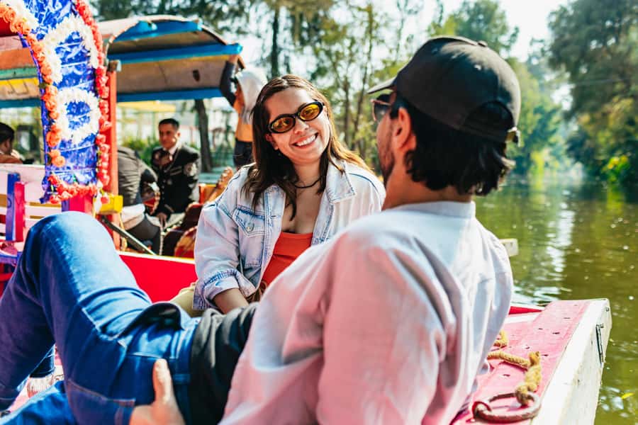 Xochimilco: traditional boat tour, culture, and fun. - Getting settled with a welcome drink and sweets